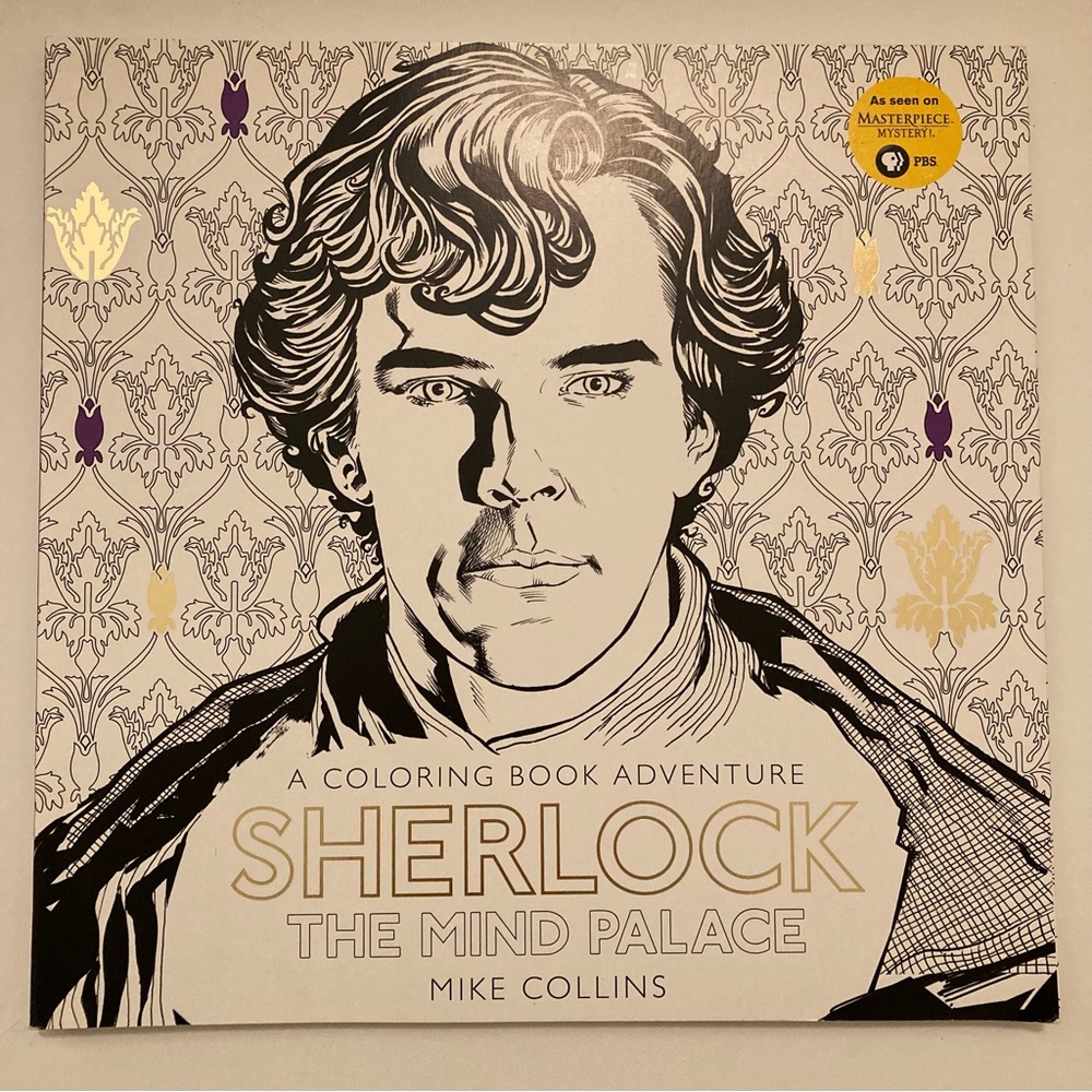 RARE Sherlock The Mind Palace An Adult Coloring Book Adventure By Mike Collins